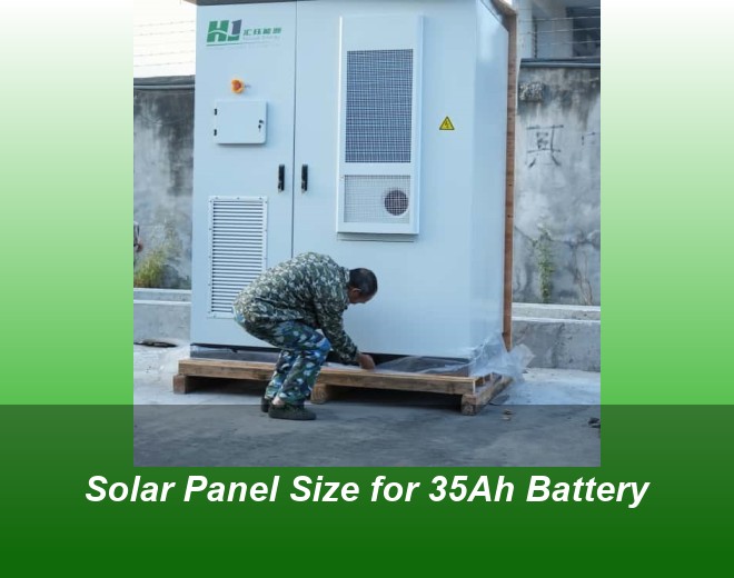 Solar Panel Size for 35Ah Battery